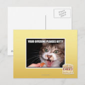 Ihr Angebot BITTE KLEIN Postkarte (Vorne/Hinten)