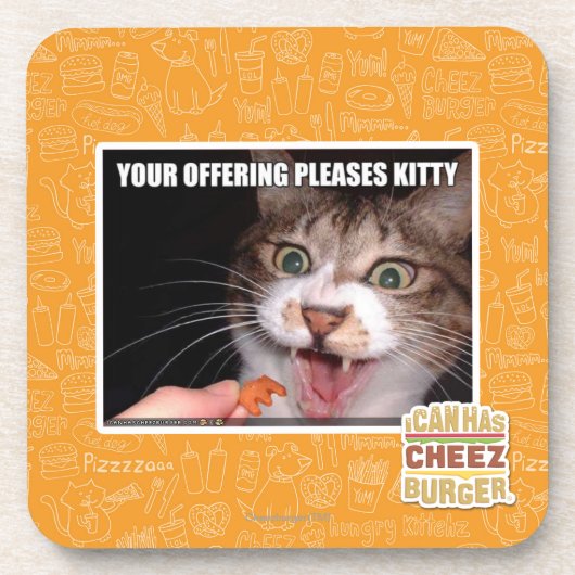 Ihr Angebot gefällt Miezekatze Getränkeuntersetzer (Vorderseite)
