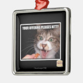 Ihr Angebot gefällt Miezekatze Silbernes Ornament (Links)