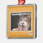 Ihr Angebot gefällt Miezekatze Silbernes Ornament (Links)