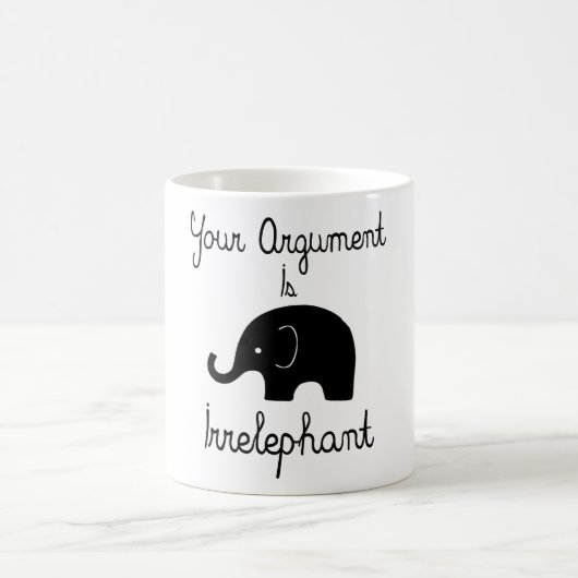 Ihr Argument ist Irrelephant Kaffeetasse (Mittel)
