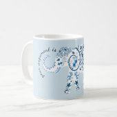 Ihr Argument ist Irrelephant Wortspiel-Tasse Kaffeetasse (Vorderseite Links)