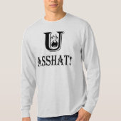 Ihr Asshst Black Schriftart Insult Unisex Long Sle T-Shirt (Vorderseite)