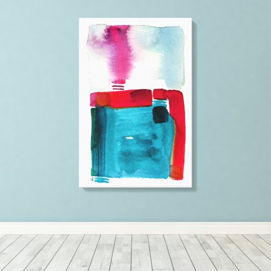 Ihr Aufenthalt Leinwanddruck (Insitu (Holzboden))