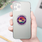 Ihr Aufenthaltsort Urlaub benutzerdefinierte Grupp Aufkleber (Telefon)