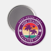 Ihr Aufenthaltsort Urlaub benutzerdefinierte Grupp Magnet (Vorderseite/Rückseite)