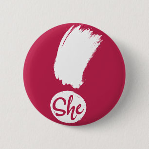 Ihr Ausrufezeichen Weißes Design Button