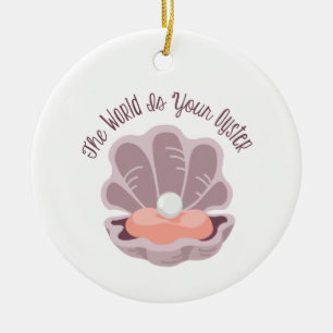 Ihr Auster Keramik Ornament