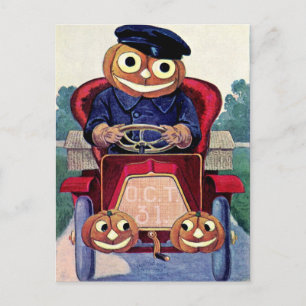 Ihr Auto habt ein glückliches Halloween Postkarte