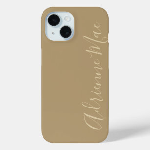Ihr Autogramm Modernes, elegantes Skriptname Khaki Case-Mate iPhone Hülle