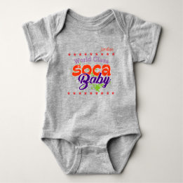 (Ihr Baby Name) Soca Baby World Class Baby Strampler