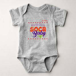(Ihr Baby Name) Soca Baby World Class Baby Strampler