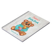 Ihr Baby's 1. Five Years, DIY Name/Info, Wh Wood Notizblock (Linke Seite)