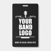 Ihr Band-Logo Ausweis (Vorderseite)