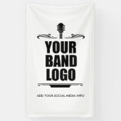 Ihr Band-Logo lang Banner (Vertikal)