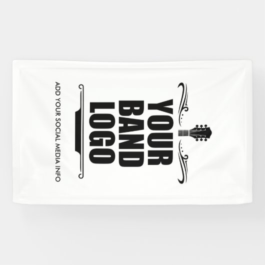 Ihr Band-Logo lang Banner (Horizontal)