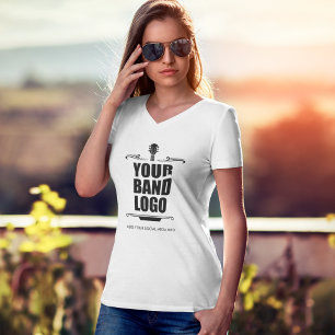 Ihr Band-Logo V Neck T-Shirt