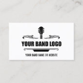 Ihr Band-Logo - Wählen Sie Ihre Hintergrundfarbe a Visitenkarte (Vorderseite)