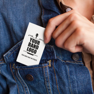 Ihr Band-Logo - Wählen Sie Ihre Hintergrundfarbe l Visitenkarte