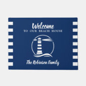 Ihr Beach House Nautical Classic Lighthouse Fußmatte (Vorderseite)