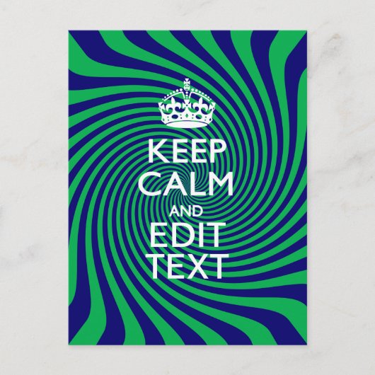 Ihr Behalten Beruhigungstext auf einer dynamischen Postkarte (Vorderseite)