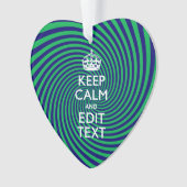 Ihr Behalten, ruhiger Text in blau-grün-wirbelfarb Ornament (Vorderseite)