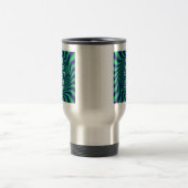 Ihr Behalten, ruhiger Text in blau-grün-wirbelfarb Reisebecher (Mittel)