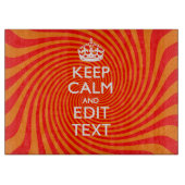 Ihr Behalten ruhiges Sprichwort auf dem lebhaften  Schneidebrett (Vorderseite)