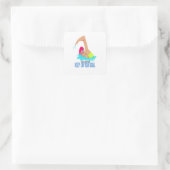 Ihr behalten Ziel Quadratischer Aufkleber (Tasche)