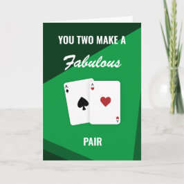 "Ihr beiden macht ein fabelhaftes Paar" Vegas Poke Karte