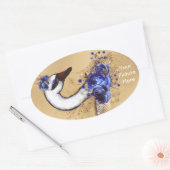 Ihr benutzerdefinierter Oval-Aufkleber Ovaler Aufkleber (Umschlag)