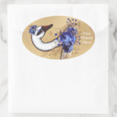 Ihr benutzerdefinierter Oval-Aufkleber Ovaler Aufkleber (Tasche)