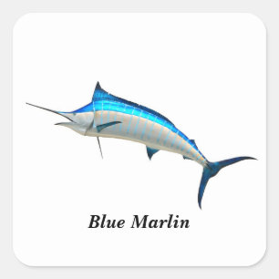 Ihr benutzerdefinierter Platz Sticker Blue Marlin