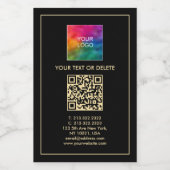 Ihr benutzerdefinierter QR-Code Logo-Mini hochlade Weinetikett (Einzelnes Label)