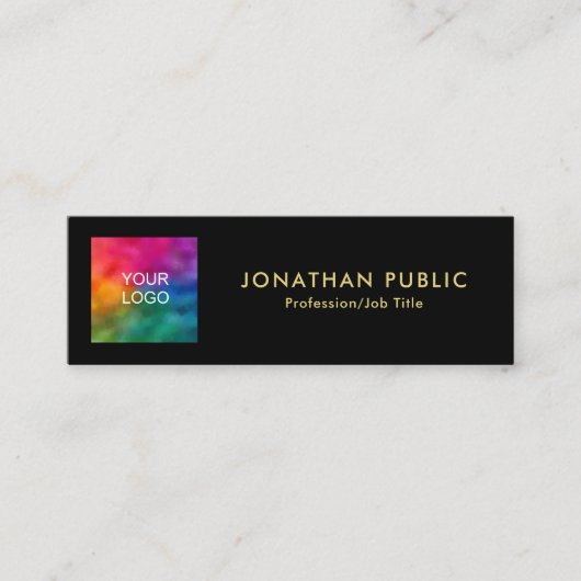 Ihr benutzerdefinierter QR-Code Logo Name Black Go Telefonnummerkarte (Vorderseite)