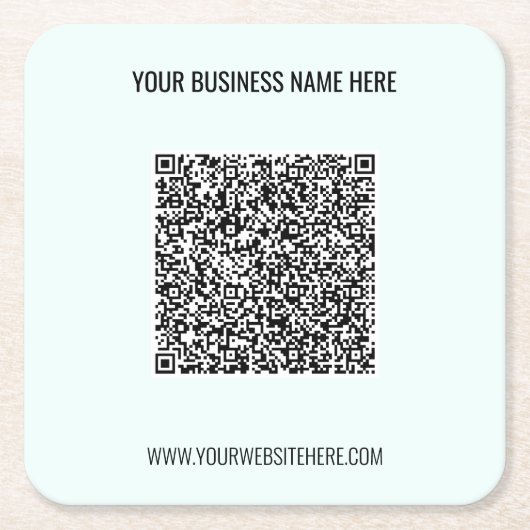 Ihr benutzerdefinierter QR-Code-Text Geschäft Papi Rechteckiger Pappuntersetzer (Vorderseite)