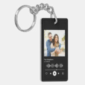 Ihr benutzerdefinierter Song-Code-Foto-Musikplayer Schlüsselanhänger (Vorderseite links)