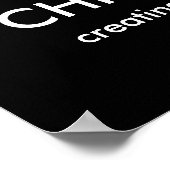 Ihr benutzerdefinierter Text Chiropracic Print Poster (Ecke)