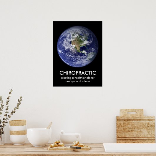 Ihr benutzerdefinierter Text Chiropracic Print Poster (Küche)