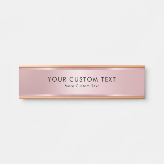 Ihr benutzerdefinierter Text Elegantes Template Tr Türschild (Vorderseite )