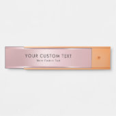 Ihr benutzerdefinierter Text Elegantes Template Tr Türschild (Vorderseite )