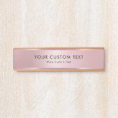 Ihr benutzerdefinierter Text Elegantes Template Tr Türschild (Vorderseite )