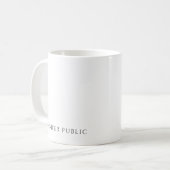 Ihr benutzerdefinierter Text / Farbe / Name / Desi Kaffeetasse (Vorderseite Links)