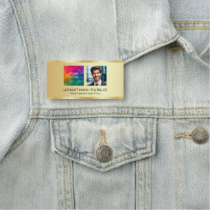 Ihr benutzerdefinierter Text Foto hochladen Firmen Namensschild