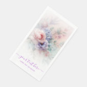 Ihr benutzerdefinierter Text Handschrift Aquarell  Serviette (Ecke)