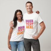 Ihr benutzerdefinierter Text Hochladen Logo oder F T-Shirt (Unisex)