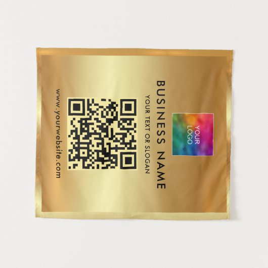 Ihr benutzerdefinierter Text Hochladen von Firmenl Wandteppich (Vorderseite (Horizontal))