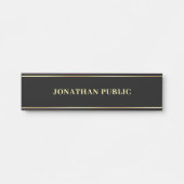 Ihr benutzerdefinierter Text modern, elegant in Sc Türschild (Vorderseite )