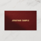 Ihr benutzerdefinierter Text Moderne Elegantes Ber Visitenkarte (Vorderseite)