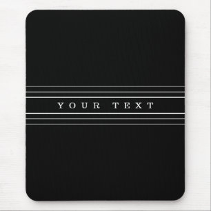 Ihr benutzerdefinierter Text & moderne Streifen Mousepad